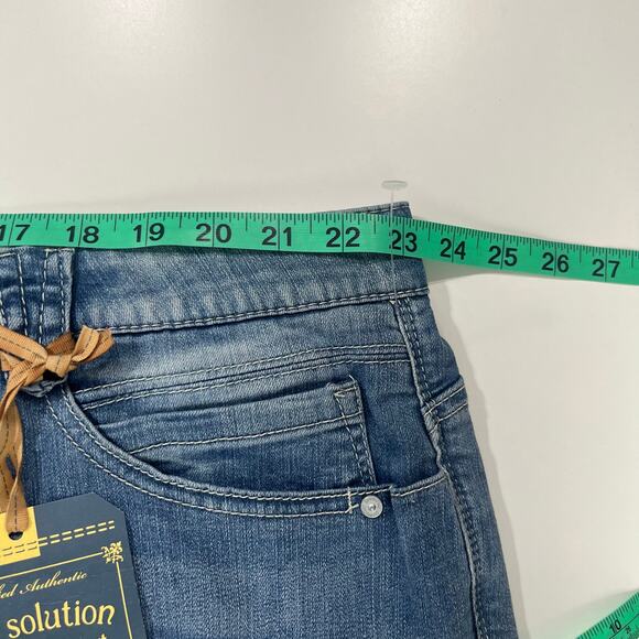 Democracy “Ab"solution Cuffed Jean Shorts 24W Two Pairs New With‎ Tags Blue - Picture 11 of 16